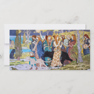 Tarjeta De Agradecimiento Eugene Grasset - Panel Decorativo Armonía