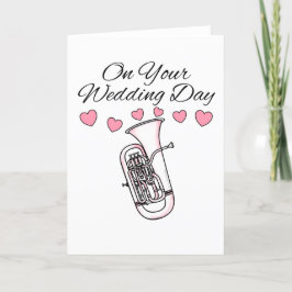 Tarjeta De Agradecimiento Euphonium Boda Card Euphoniumist Brass Músico