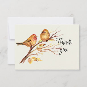 Tarjeta De Agradecimiento Evento de Aves Lindas Voluntario Gracias