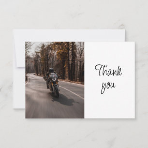Tarjeta De Agradecimiento Evento de Motociclista Voluntario Gracias