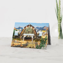 Tarjeta de agradecimiento Evergreen Fall Harvest B