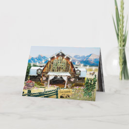 Tarjeta de agradecimiento Evergreen Summer Barn de