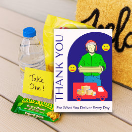 Tarjeta De Agradecimiento Everyday Delivery Driver Card With Your Message