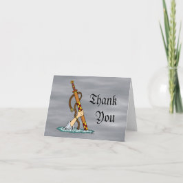 Tarjeta de agradecimiento Excalibur