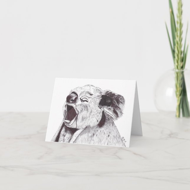 TARJETA DE AGRADECIMIENTO EXHAUSTED KOALA (Anverso)