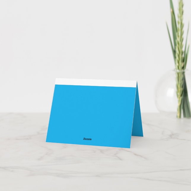 Tarjeta De Agradecimiento Experimente la belleza de un cielo azul claro (Reverso)