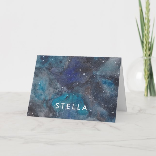 Tarjeta De Agradecimiento Explorador de espacio (Anverso)