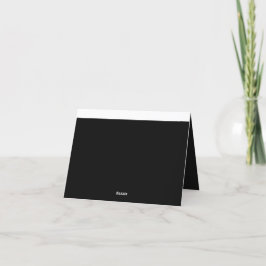 Tarjeta De Agradecimiento Explorar una cautivadora foto en blanco y negro