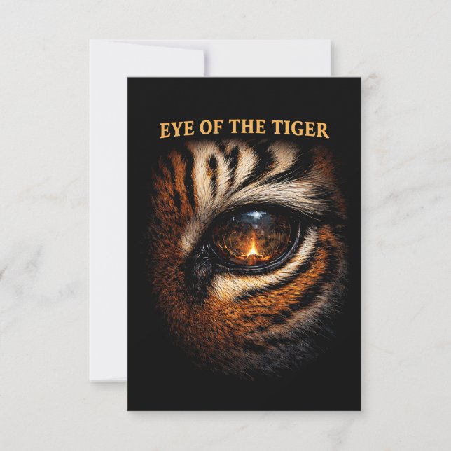 Tarjeta De Agradecimiento Eye of the Tiger (Anverso)
