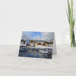 Tarjeta De Agradecimiento Fachada de Angra do Heroismo: Terceira, Azores