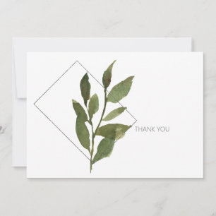 Tarjeta De Agradecimiento Fácil Foliage White & Silver Funeral Gracias