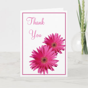 Tarjeta De Agradecimiento Fácil Gerbera Daisy Boda Gracias