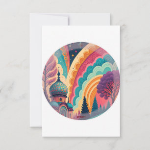 Tarjeta de agradecimiento Fairytale Dome #00001 –