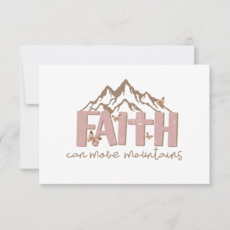 Tarjeta De Agradecimiento Faith Can Move Mountains Card