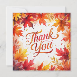 Tarjeta De Agradecimiento Fall Friendding