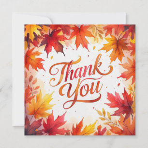 Tarjeta De Agradecimiento Fall Friendding