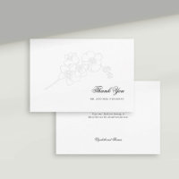 Falsas orquídeas Grabado en relieve Elegantes boda