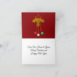 Tarjeta De Agradecimiento Family Christmas Card