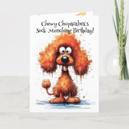 Tarjeta De Agradecimiento Famoso monstruo del perro: cumpleaños de Chewy Chu