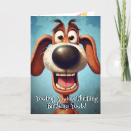 Tarjeta De Agradecimiento Famoso monstruo del perro: Yowling Yowie Birthday