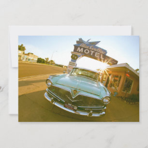 Tarjeta De Agradecimiento Famoso motel Blue Swallow en la Ruta 66