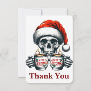 Tarjeta De Agradecimiento Famosos Navidades de café por Halloween en Santa P