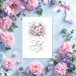 Tarjeta De Agradecimiento Fancy Bridal Shower Photo