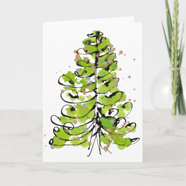 Tarjeta De Agradecimiento Fancy Tree Lovitude Blank Card (Anverso)