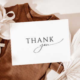 Tarjeta De Agradecimiento Fantasioso Baby Shower Plano de Género Neutral