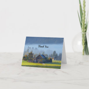 Tarjeta De Agradecimiento Farm Scene 3 Gracias