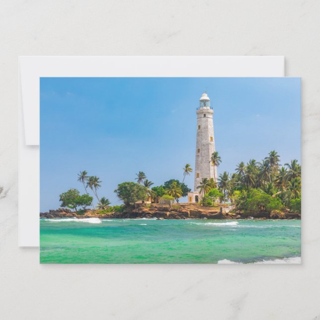 Tarjeta De Agradecimiento Faros | Dewundara Sri Lanka (Anverso)