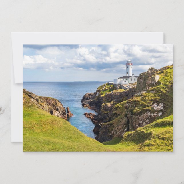Tarjeta De Agradecimiento Faros | Fanad Head Lighthouse Ireland (Anverso)
