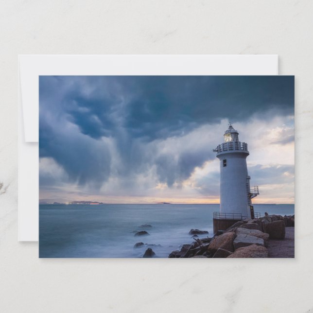 Tarjeta De Agradecimiento Faros | Faro de Cape Irago (Anverso)