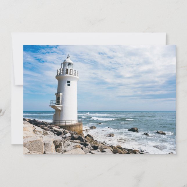 Tarjeta De Agradecimiento Faros | Faro de la ciudad de Toyohashi (Anverso)