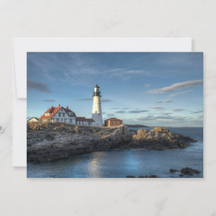 Tarjeta De Agradecimiento Faros   Faro de luz de cabeza de Portland