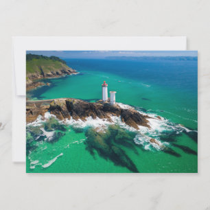 Tarjeta De Agradecimiento Faros Finistère Brest Bretagne Lighthouse