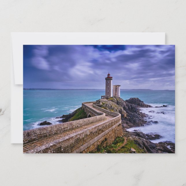 Tarjeta De Agradecimiento Faros | Petit Minou Lighthouse Francia (Anverso)