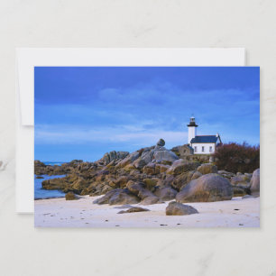 Tarjeta De Agradecimiento Faros Phare de Pontusval France Finistere