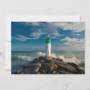 Tarjeta De Agradecimiento Faros   Wellington Ontario Canadá