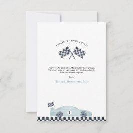 Tarjeta de agradecimiento Fast One