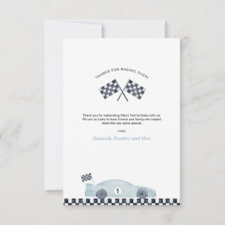 Tarjeta de agradecimiento Fast One