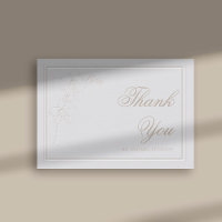 Faux Grabado en relieve Orchid Frame Ivory Boda Gr