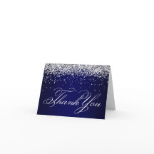 Faux Sparkly Silver Purpurina Navy Blue