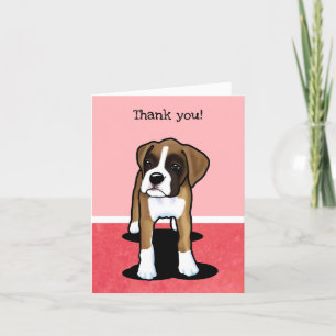 Tarjeta De Agradecimiento Fawn Boxer