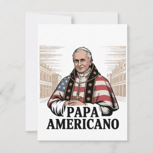 Tarjeta De Agradecimiento Fe cristiana del Papa estadounidense Leo Iglesia C