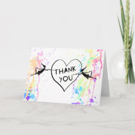 Tarjeta De Agradecimiento Fe de Arte: Gracias Corazón