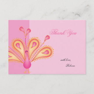 Tarjeta De Agradecimiento Feathered Gracias