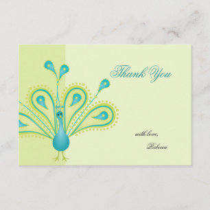 Tarjeta De Agradecimiento Feathered Gracias
