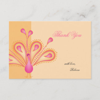 Tarjeta De Agradecimiento Feathered Gracias