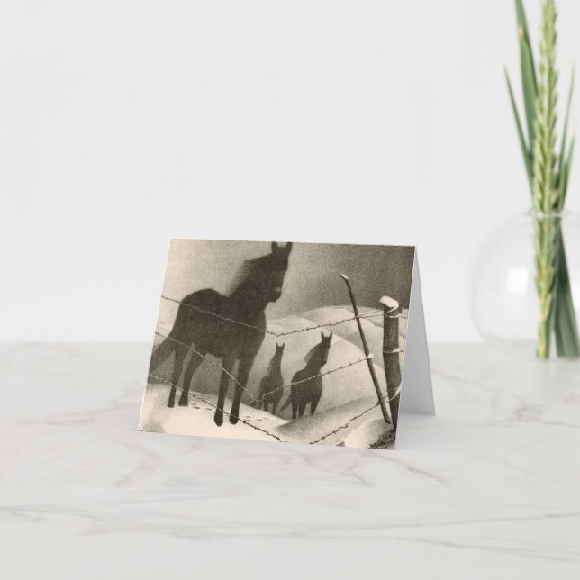 Tarjeta De Agradecimiento February, 1941 by Grant Wood (Anverso)